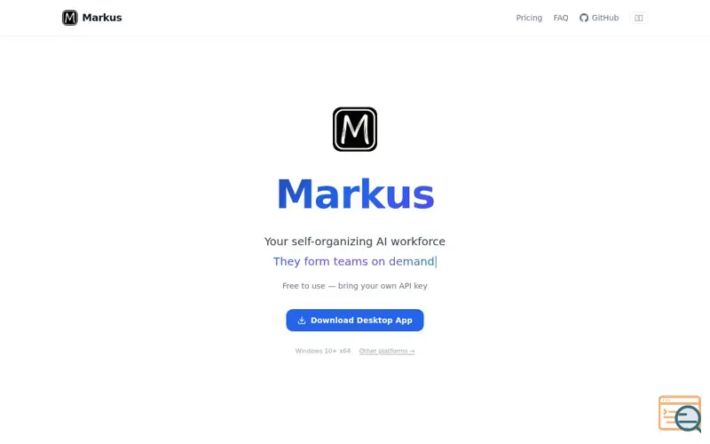 Screenshot of Markus