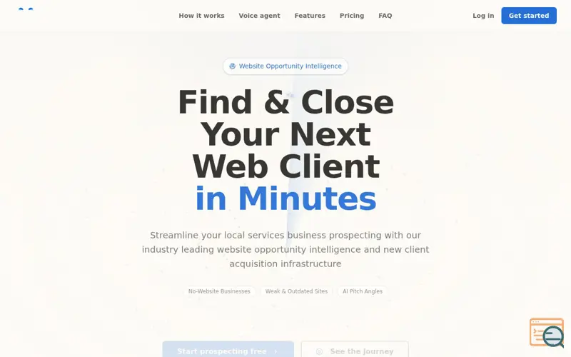 Screenshot of WebHunt.ai