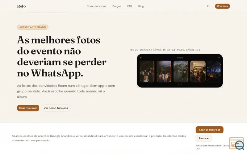 Screenshot of Rolo
