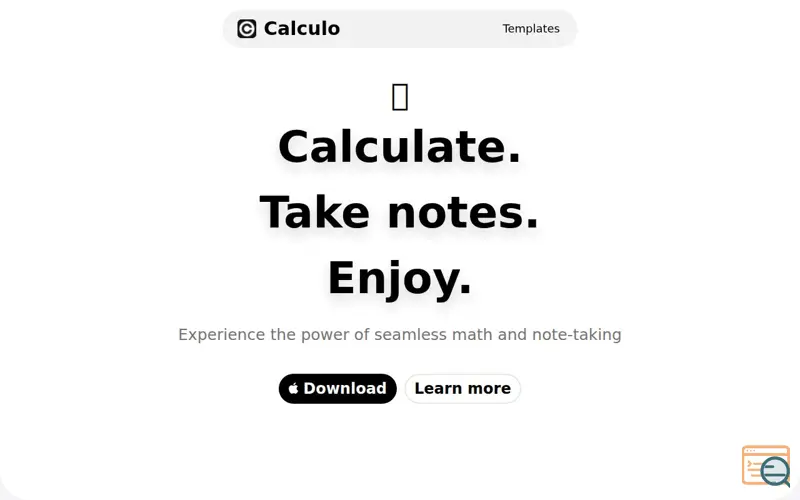 Screenshot of Calculo