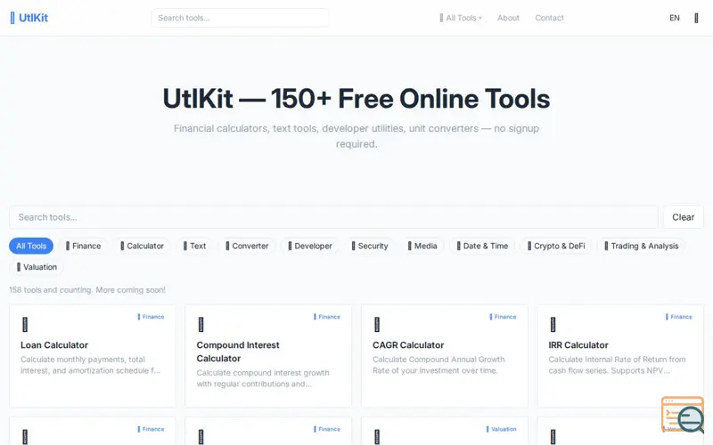 Screenshot of UtlKit