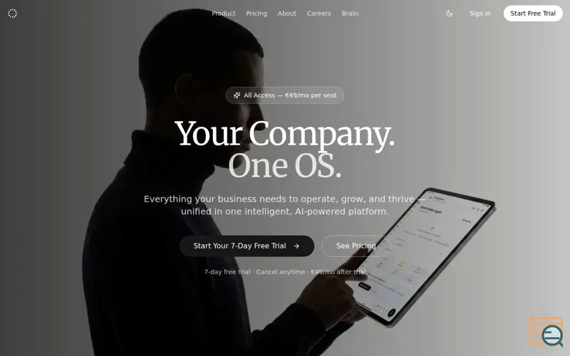 Screenshot of Company OS