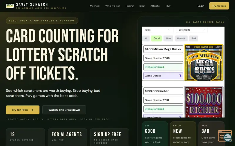 Screenshot of Savvy Scratch