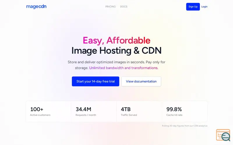 Screenshot of MageCDN
