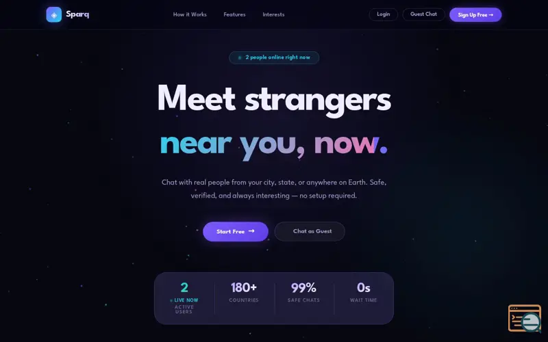Screenshot of Sparq