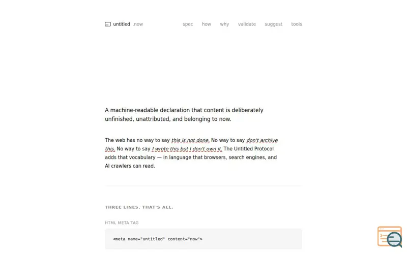 Screenshot of Untitled Protocol