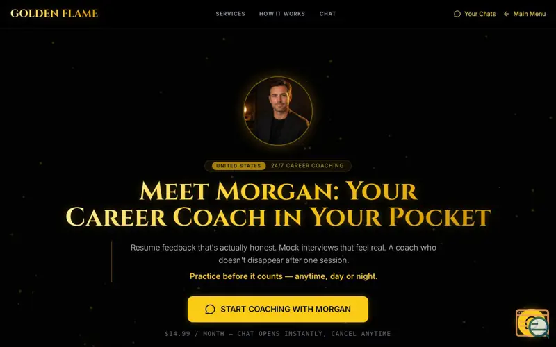 Screenshot of Morgan: Your Career Coach