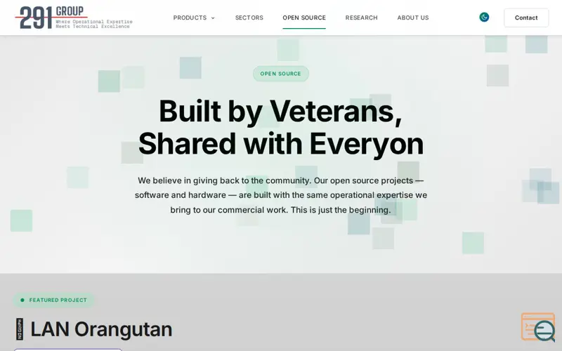 Screenshot of LAN Orangutan, a launch using Trendshift