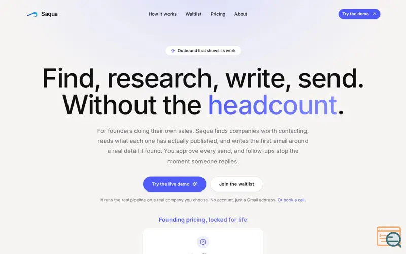 Screenshot of Saqua