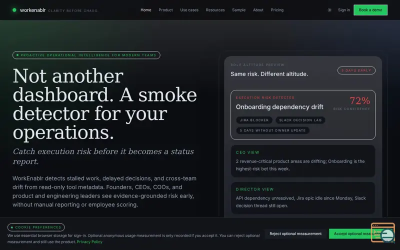Screenshot of WorkEnablr