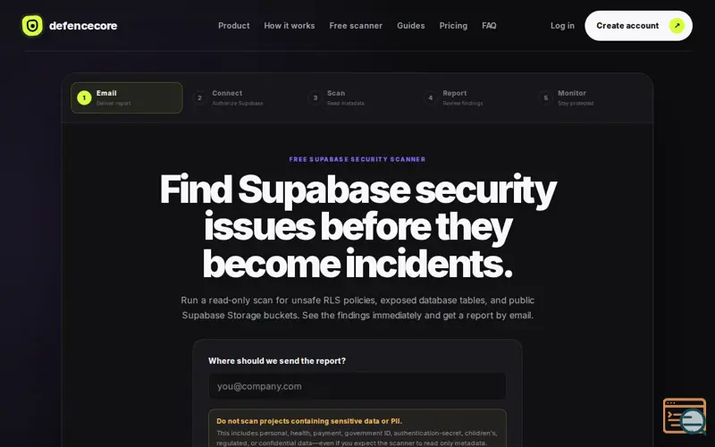 Screenshot of Defencecore