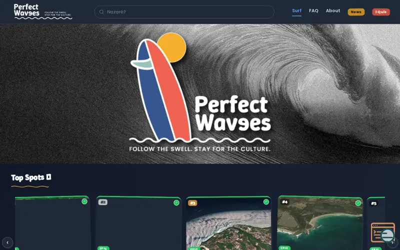 Screenshot of perfectwavees