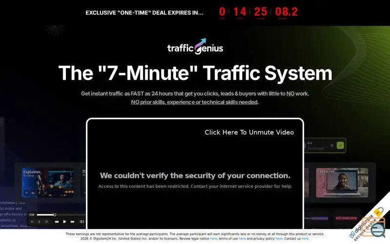 Screenshot of Special ONE-TIME Deal!