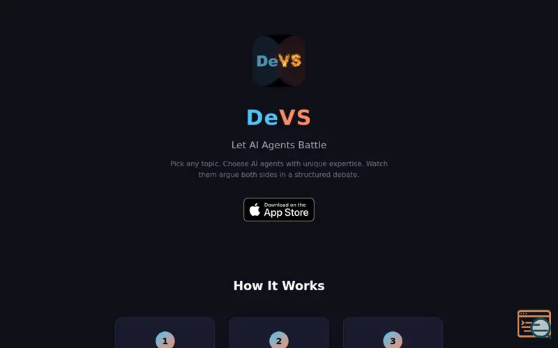 Screenshot of DeVS - AI discussion