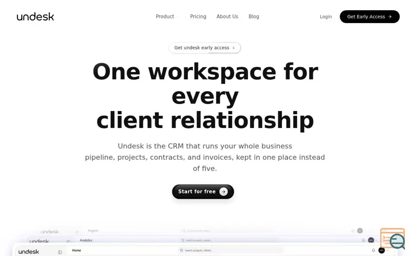 Screenshot of Home | Undesk