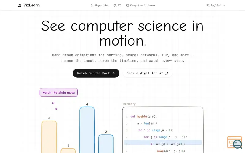 Screenshot of VizLearn