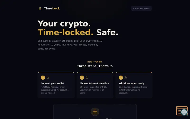Screenshot of TimeLock