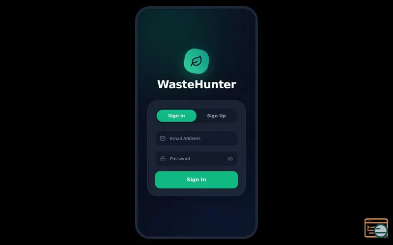Screenshot of waste hunter