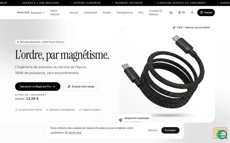Screenshot of MagCord