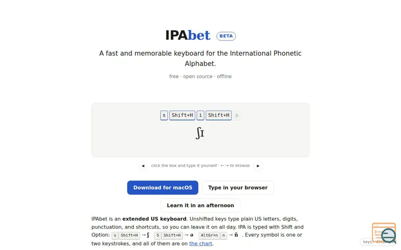 Screenshot of IPAbet