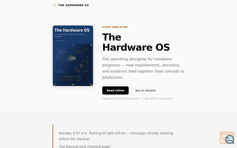 Screenshot of The Hardware OS