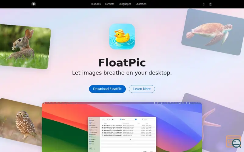 Screenshot of FloatPic