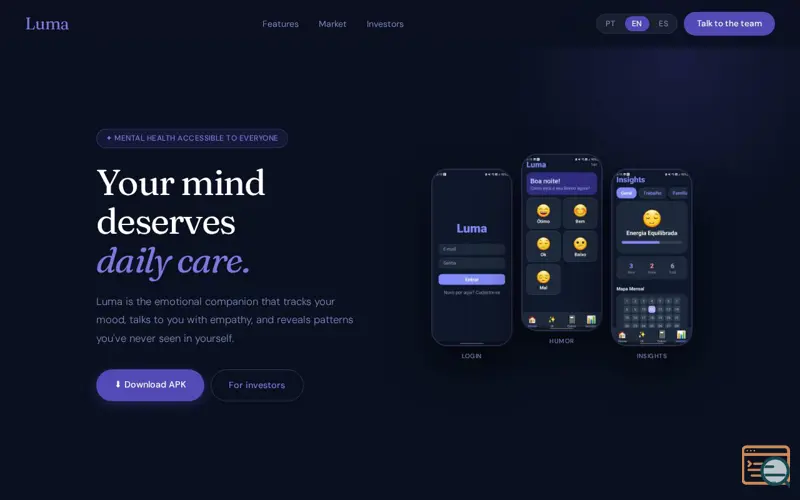 Screenshot of Luma — Cuide da sua mente, todos os dias