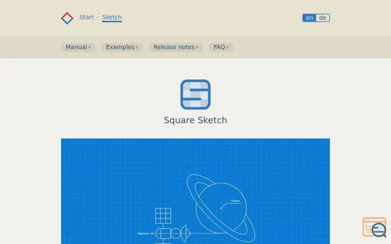 Screenshot of Square Sketch