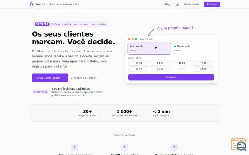 Screenshot of buq.pt