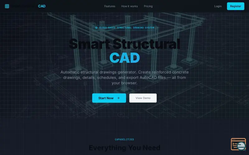 Screenshot of Smart Structural CAD
