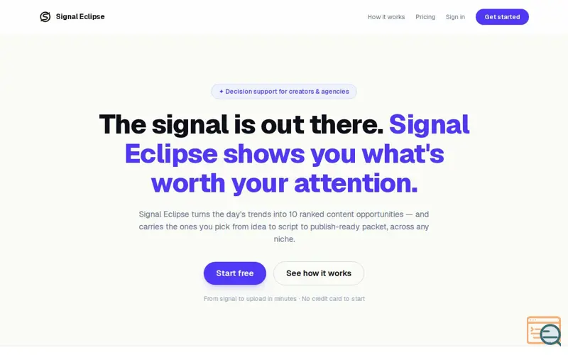 Screenshot of SignalEclipse