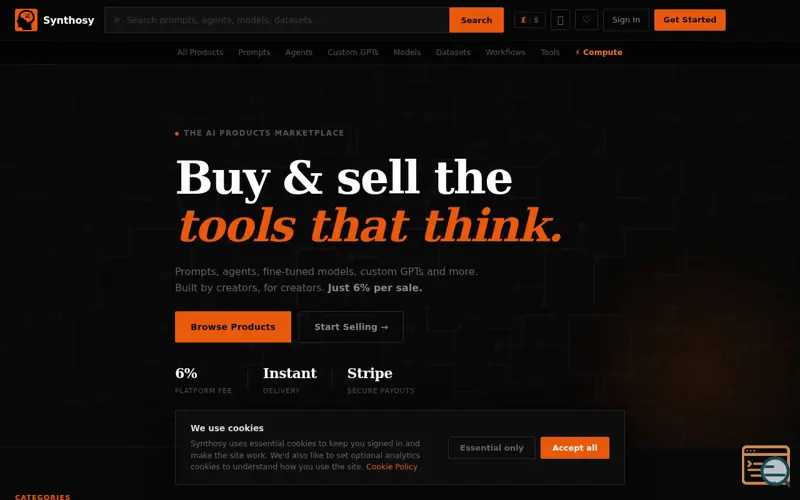 Screenshot of Synthosy
