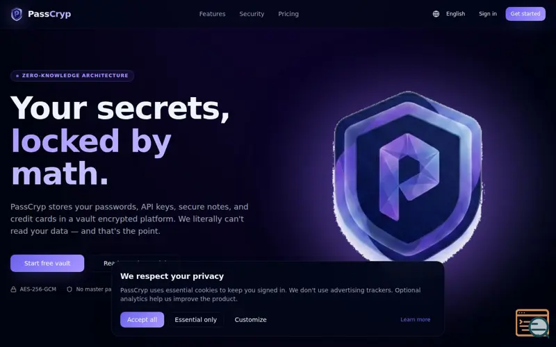 Screenshot of Pass Cryp