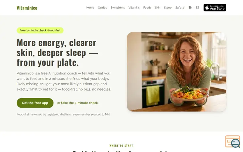 Screenshot of Vitaminico