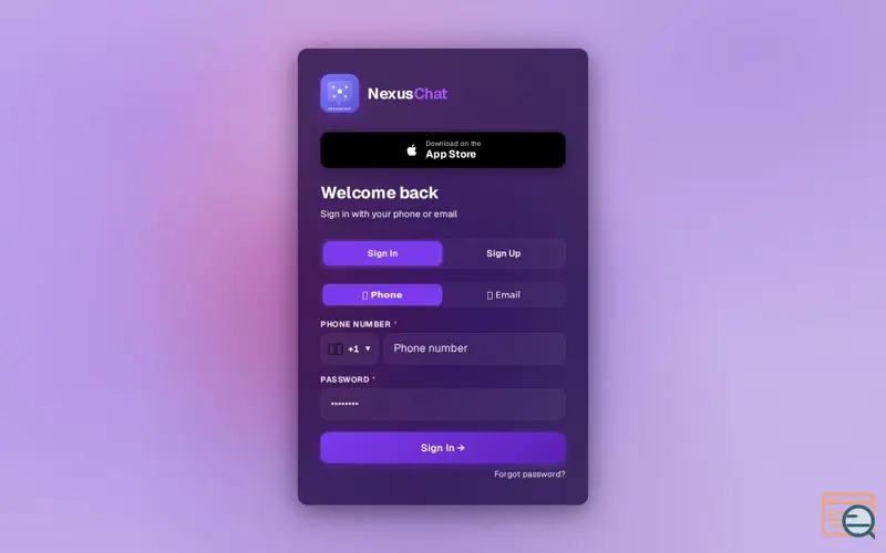 Screenshot of NexusChat