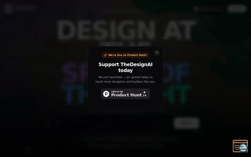Screenshot of TheDesignAI