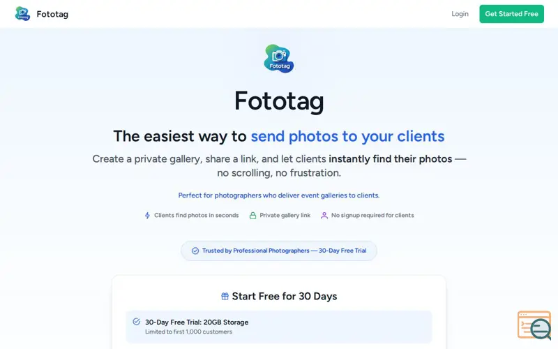 Screenshot of Fototag Cloud