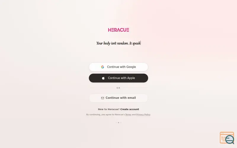 Screenshot of Heracue