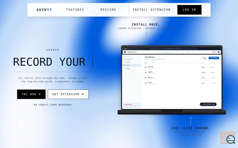 Screenshot of Guidyy, a launch using GoDaddy DNS