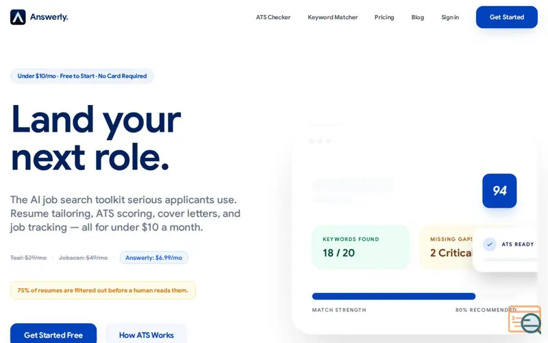 Screenshot of Answerly