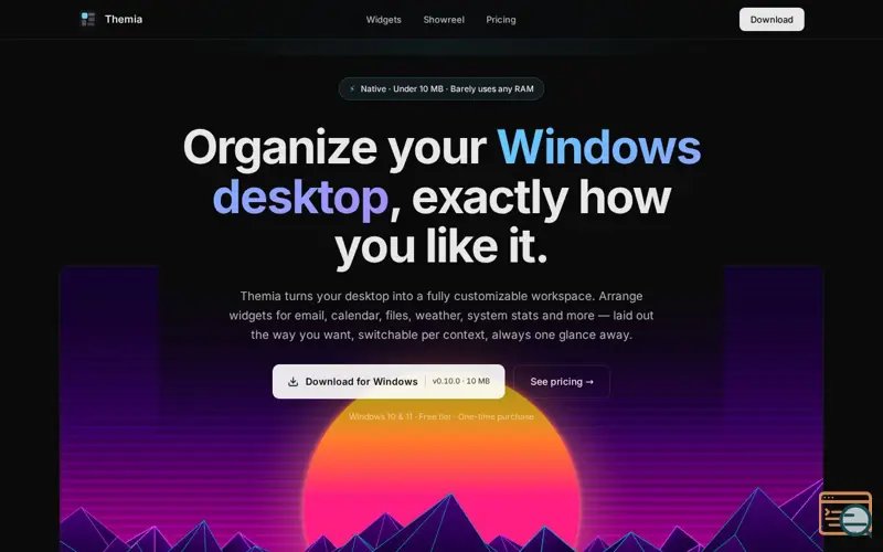 Screenshot of Themia