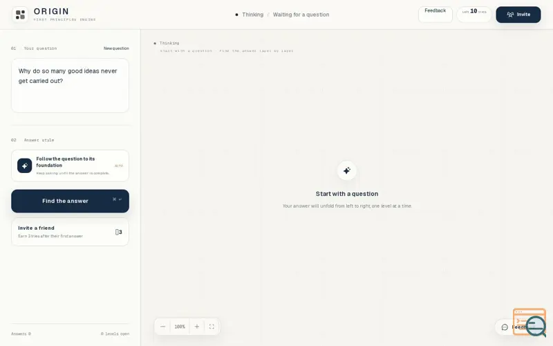 Screenshot of Origin