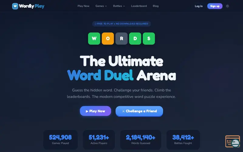 Screenshot of WordlyPlay