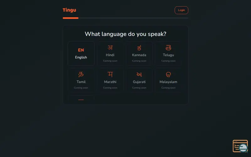 Screenshot of Tingu
