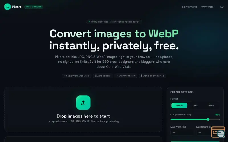 Screenshot of Pixoro