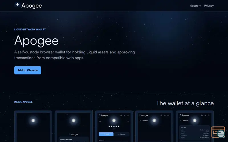Screenshot of Resolvr Launches Apogee Web Wallet