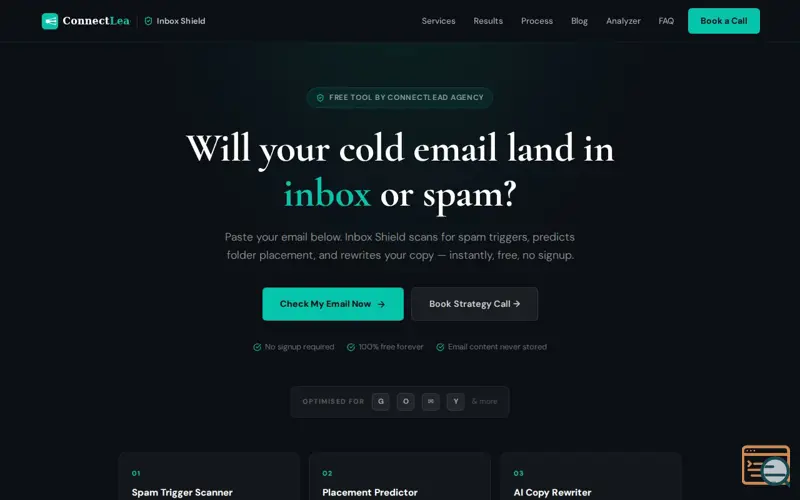 Screenshot of Inbox Shield