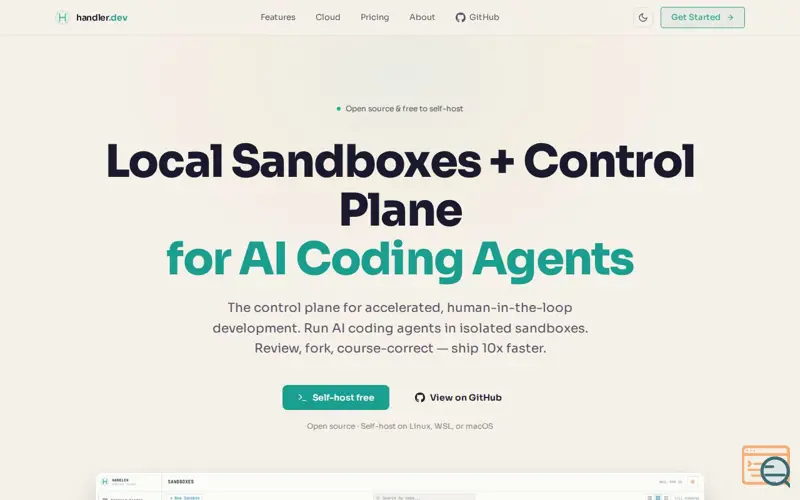 Screenshot of Handler