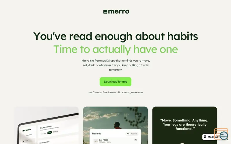 Screenshot of Merro