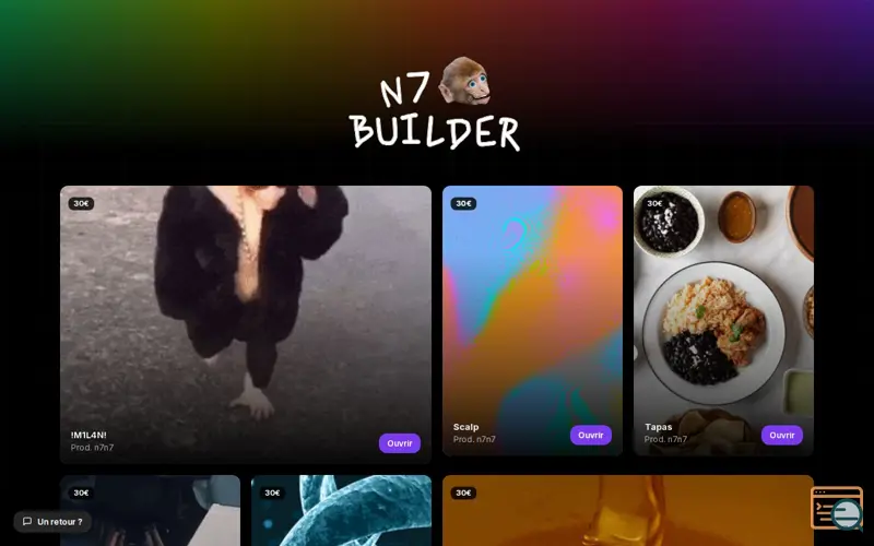 Screenshot of n7builder